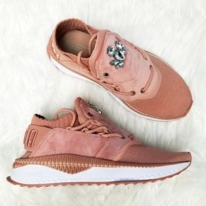 Puma | Pink Tsugi Shinsei Velour Shoes NWOT